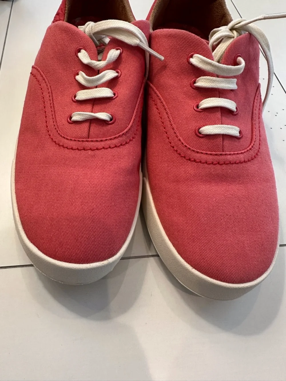 OluKai Pink Canvas Sneakers - Women's W9.5 New Without Box - Picture 8 of 12